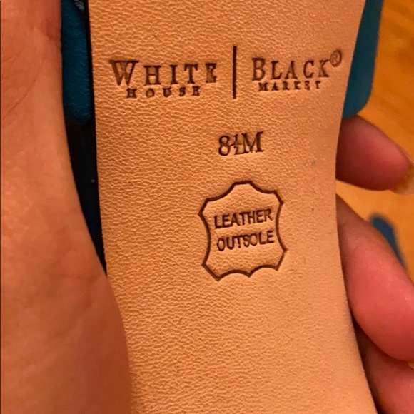 White House Black Market Teal Heels - Picture 2 of 2